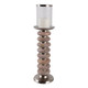EV21265-01#20" Vinita Small Wood Candle Holder