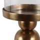 EV21266-02#36" Glenpool Medium Gold Candle Holder