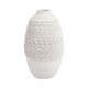 EV21286-01#10" Arroyo Small 3d Printed Porcelain Vase, Ivory
