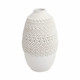 EV21286-01#10" Arroyo Small 3d Printed Porcelain Vase, Ivory