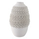 EV21286-02#14" Arroyo Medium 3d Printed Porcelain Vase, Ivory