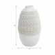 EV21286-02#14" Arroyo Medium 3d Printed Porcelain Vase, Ivory