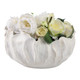 EV21290#14" Spadena Short Porcelain Bowl, Ivory