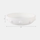 21310#13" Clay Beaded Bowl, White