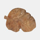 21306#24" Teak Leaf Bowl, Natural