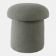 21349-01#17x17" Mushroom Boucle Ottoman, Green