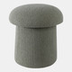 21349-01#17x17" Mushroom Boucle Ottoman, Green