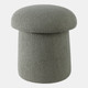 21349-01#17x17" Mushroom Boucle Ottoman, Green