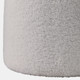 21350#17x17" Mushroom Boucle Ottoman, Ivory