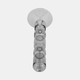 21351-01#10" Mixed Bubble Taper Candleholder, Smoke