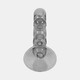 21351-01#10" Mixed Bubble Taper Candleholder, Smoke