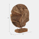 21362#24" Teak Wood Disc On Stand, Natural