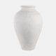 21366-01#30" Terracotta Floor Vase, Ivory