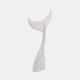 21372-01#32" Wood Whale Tail Decor, Wht