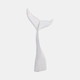 21372-02#39" Wood Whale Tail Decor, Wht