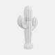 21374-02#18" Wooden Cactus Decor, Wht