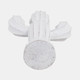 21374-02#18" Wooden Cactus Decor, Wht
