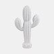 21374-02#18" Wooden Cactus Decor, Wht