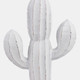 21374-02#18" Wooden Cactus Decor, Wht