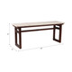 21389#42" Bench W/ Marble Top, Multi