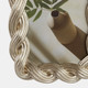 21395-01#4x6 Polyresin Twisted Rope Photo Frame, Gold