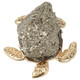 EV21337#2" Candela Pyrite Sea Turtle, Silver