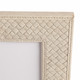 EV21410-01#Luanda Lether 4x6" Photo Frame, Cream