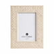EV21410-02#Luanda Lether 5x7 Photo Frame, Cream