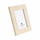 EV21410-02#Luanda Lether 5x7 Photo Frame, Cream