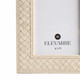 EV21410-02#Luanda Lether 5x7 Photo Frame, Cream