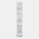 21419-02#12" Crystal Orbs & Blocks Taper Candleholder, Clea
