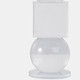 21419-02#12" Crystal Orbs & Blocks Taper Candleholder, Clea