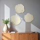 EV21440#S/3 18/19/20" Majorca Quartz Resin Shell Wall Deco