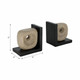 EV21453#S/2 6" Flowood Brown Quartz Resin Bookends