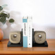 EV21453#S/2 6" Flowood Brown Quartz Resin Bookends