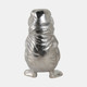 21458#9x5" Metal Walrus, Silver