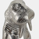 21458#9x5" Metal Walrus, Silver