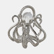 21460#8x8" Octopus With Acrylic Ball, Silver