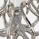 21460#8x8" Octopus With Acrylic Ball, Silver