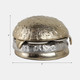21462#5x5" Mixed Metal Cheeseburger, Silver/gold