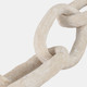 21497#31x5" Paper Mache 5-link Chain, White