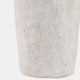 21498-01#20x12" Paper Mache Handle Vase, White
