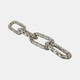 21499-01#25x4" Pierced Metal 4-chain Link Object, Silver