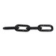 21499-03#25x4" Pierced Metal 4-chain Link Object, Black