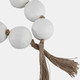 21522-01#44x3" Ecomix Bead Garland, White