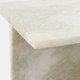 20773-03#20x13" Square Marble Accent Table, Light Green