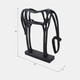21525#15x14" Modern Cut-out Horse On Base, Black