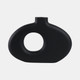 17558-04#15x10" Cut-out Wood Vase, Black