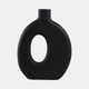 17558-05#18x14" Cut-out Wood Vase, Black