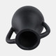18702-08#11x9" Terracotta Jug Vase With Handles, Black